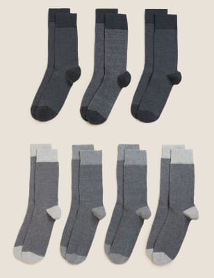 

Mens M&S Collection 7er-Pack Cool & Fresh™-Socken - Charcoal Mix, Charcoal Mix