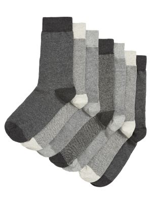 

Mens M&S Collection 7er-Pack Cool & Fresh™-Socken - Grey Mix, Grey Mix