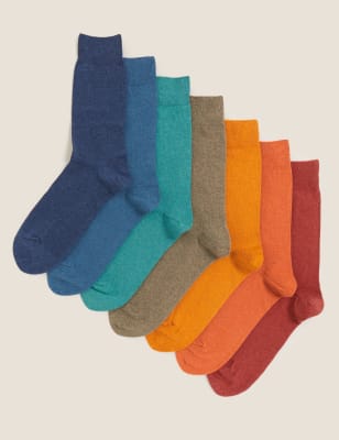 

M&S Collection Pack de 7 pares de calcetines Cool & Fresh™Mens - Multi, Multi