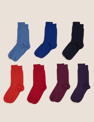 

Mens M&S Collection 7er-Pack Cool & Fresh™-Socken mit hohem Baumwollanteil - Multi, Multi