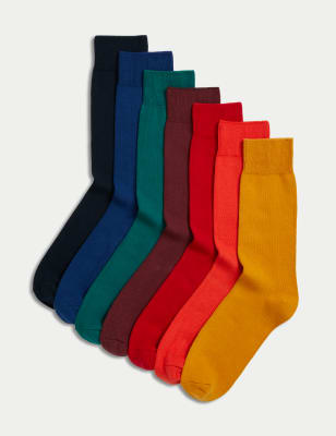 Chaussettes montantes unisexes en coton biologique chiné uni