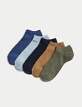 5pk Cool & Fresh™ Cotton Rich Trainer Socks | M&S FR