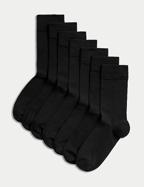 7pk Cotton Rich Socks - US