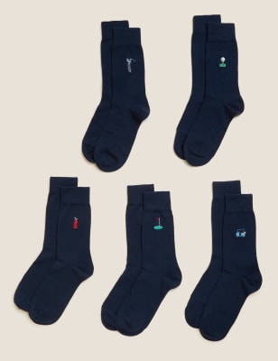 5pk Cool Fresh Golf Socks