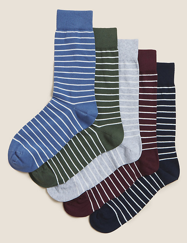 5pk Cool & Fresh™ Striped Socks