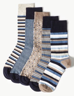 Cool & Freshfeet&trade;&nbsp;&ndash; Lot de 5&nbsp;paires de chaussettes en coton