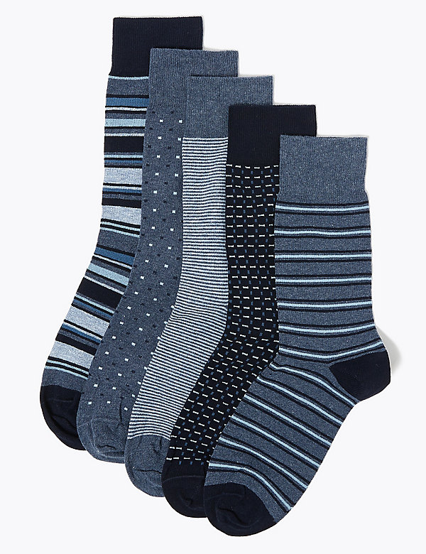 5 paar Cool & Fresh™-sokken met diverse dessins - NL