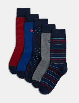 5pk Cool & Fresh™ Striped Cotton Rich Socks