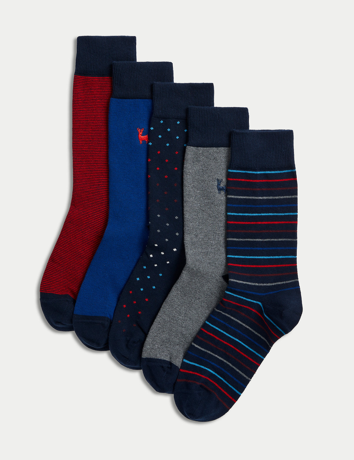 5pk Cool & Fresh™ Cotton Rich Stag Socks