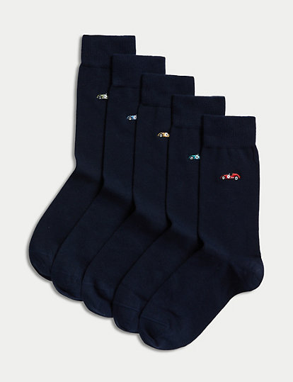 5pk Cool & Fresh™ Car Cotton Rich Socks