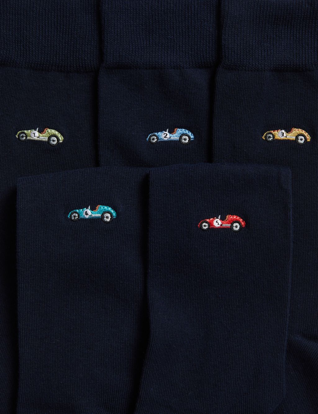 5pk Cool & Fresh™ Car Cotton Rich Socks image 2