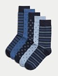 5 paar katoenrijke sokken met Cool & Fresh™
