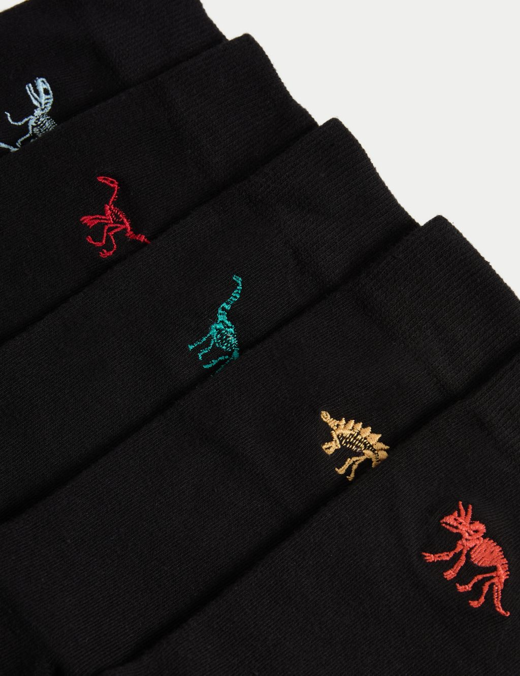 5pk Cool & Fresh™ Dinosaur Cotton Rich Socks image 2