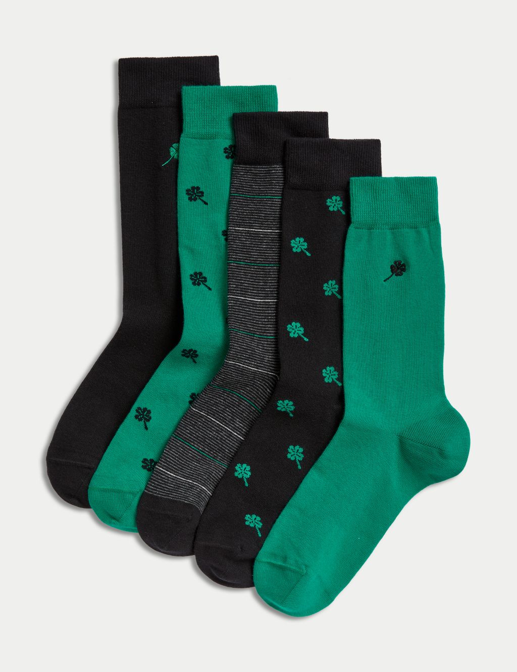 5pk Cool & Fresh™ Shamrock Assorted Socks
