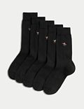 Ponožky s&nbsp;motivem dostihových koní v&nbsp;různém provedení, s&nbsp;technologií Cool & Fresh™, sada 5&nbsp;párů