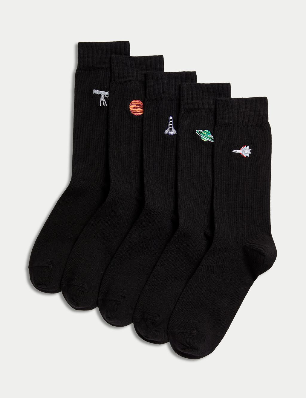 5pk Cool & Fresh™ Space Cotton Rich Socks