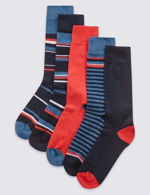 5 Pair Pack Assorted Socks