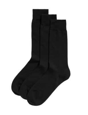 M&S Mens 3pk Merino Wool Socks