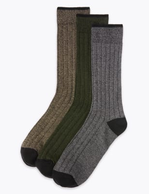 Cool & Fresh&trade;&nbsp;&ndash; Lot de 3&nbsp;paires de chaussettes en coton