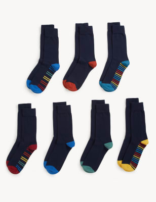 7pk Cool & Fresh™ Cotton Rich Socks | M&S KR