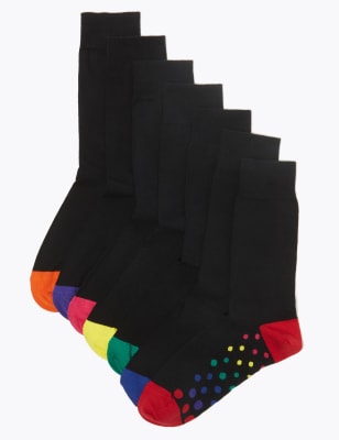 Cool & Fresh&trade;&nbsp;&ndash; Lot de 7&nbsp;paires de chaussettes en coton &agrave; pois