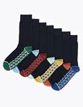 7 paar Cool & Fresh™-sokken met patroon