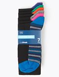 7pk Cool & Fresh™ Striped Sole Socks