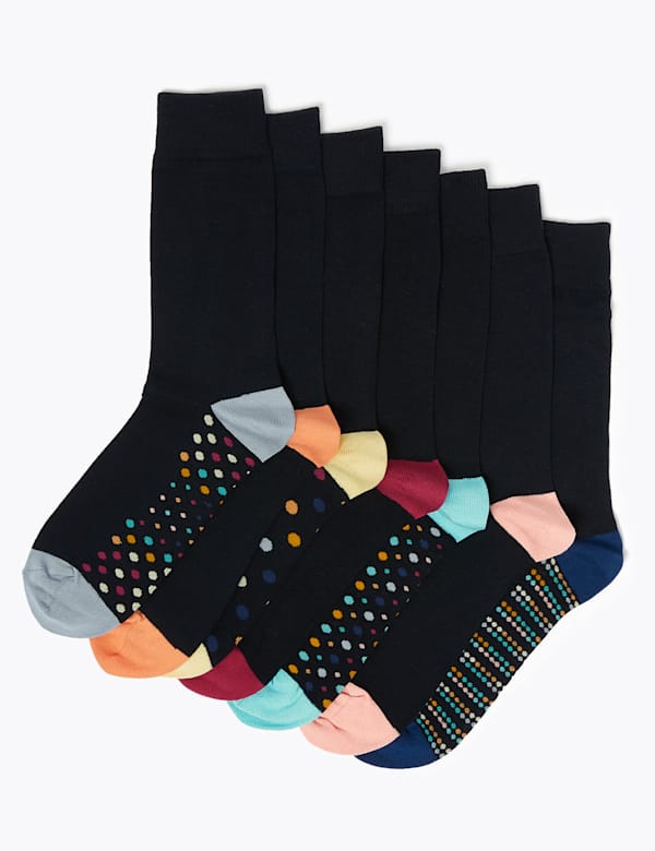 7 Pack Cool & Fresh™ Polka Dot Socks