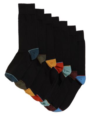 M&S Mens 7pk Cool & Fresh  Cotton Rich Socks