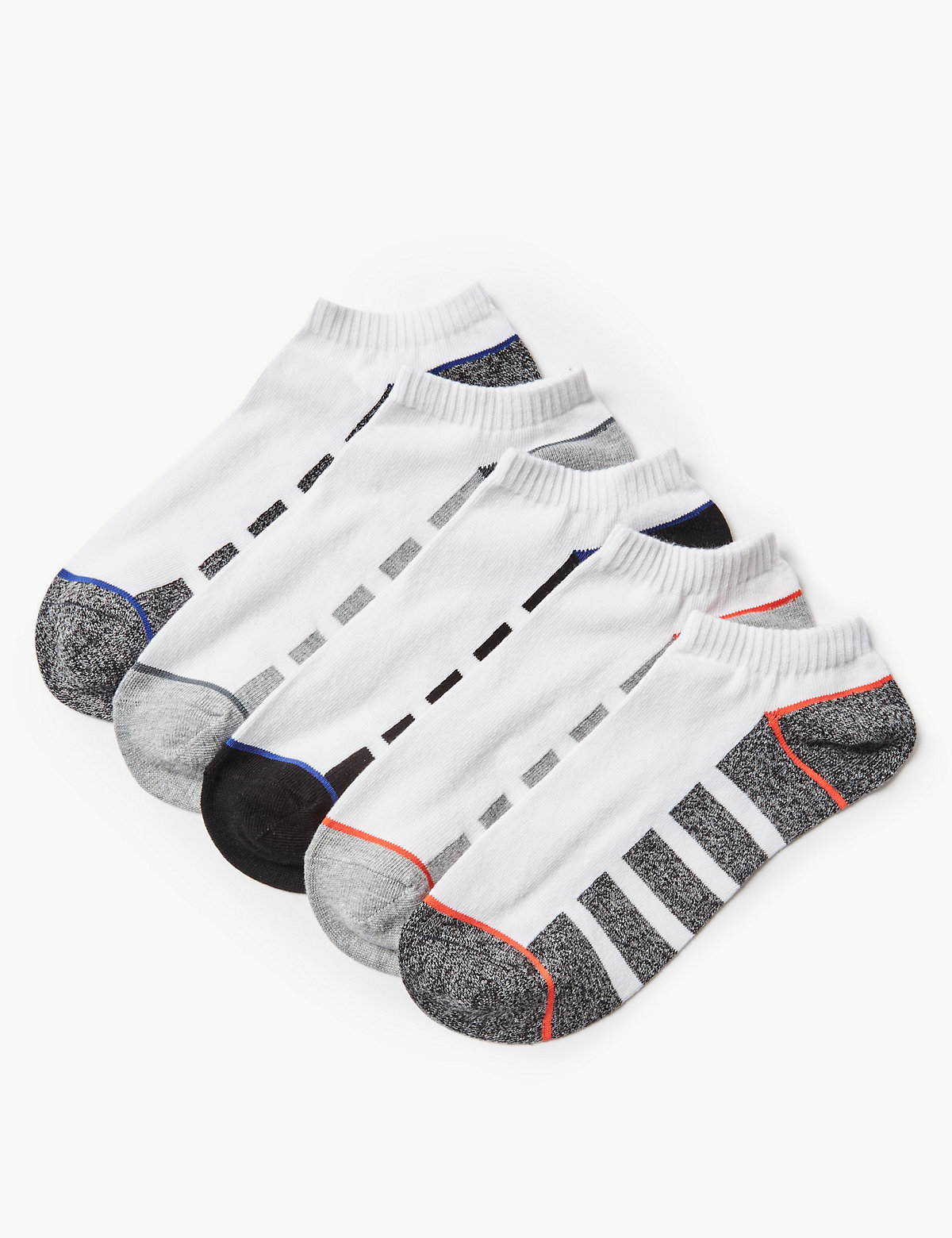 5 Pack Cotton Rich Trainer Liner Socks