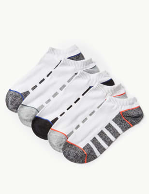 Lot de 5&nbsp;paires de socquettes de sport en coton