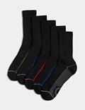 5pk Cotton Rich Cushioned Sports Socks