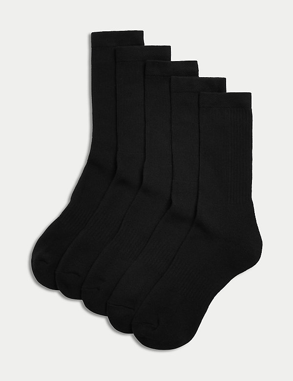 5pk Cool & Fresh™ Cushioned Sports Socks - BE