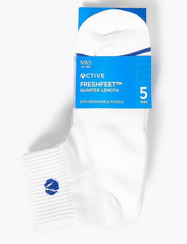 5&nbsp;párů krátkých ponožek se zesíleným chodidlem Freshfeet™ - CZ
