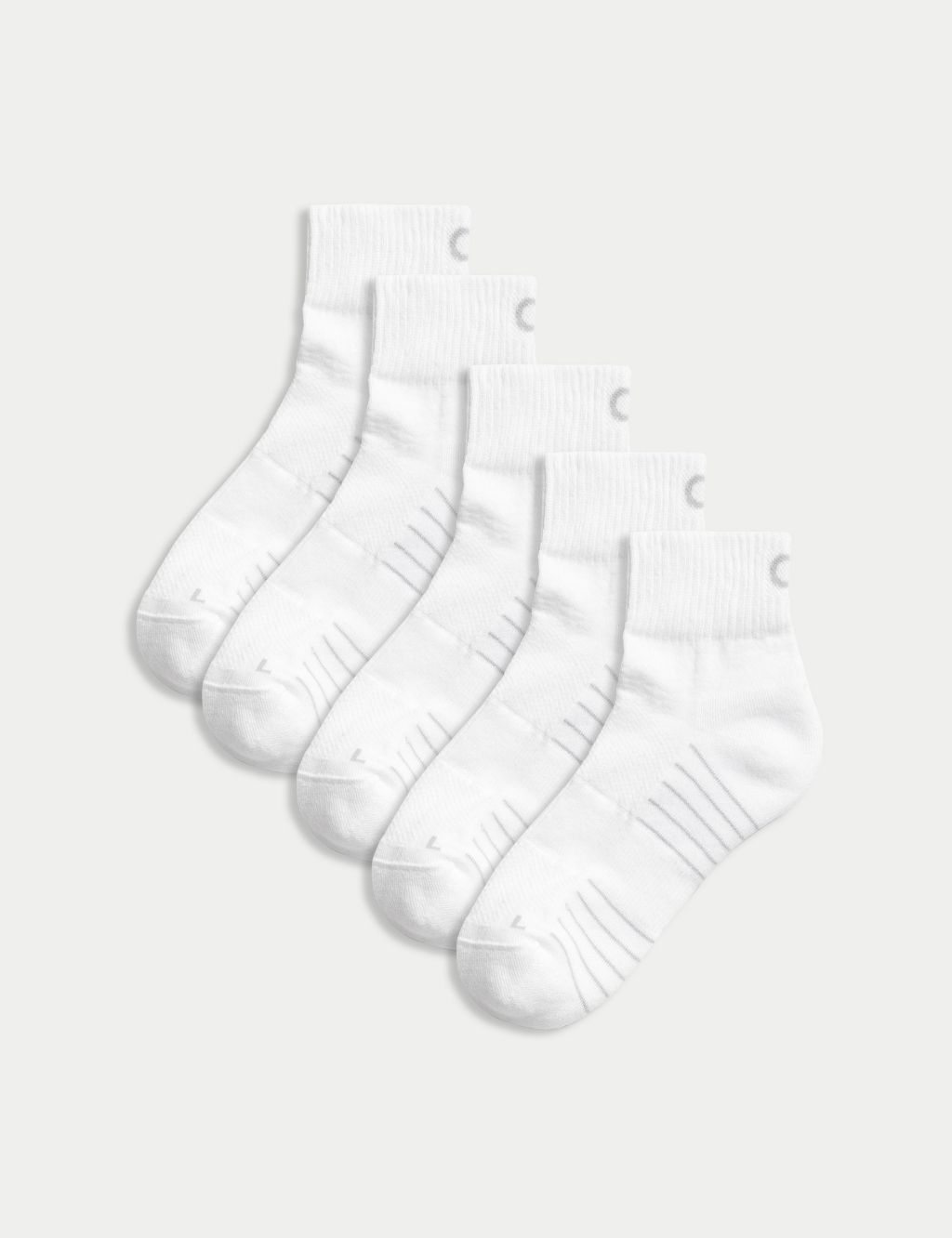 5pk Cushioned Sports Socks image 1