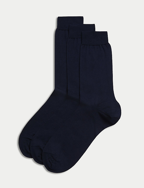 3pk Pure Cotton Socks - GR