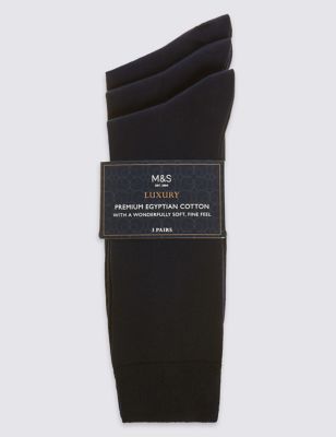 3pk Luxury Egyptian Cotton Rich Socks