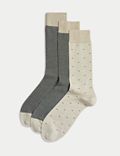 3pk Assorted Egyptian Cotton Rich Socks