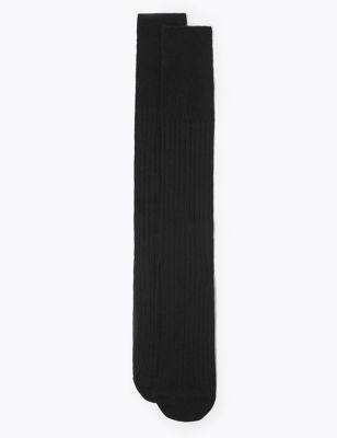 2pk Lambswool Rich Long Length Socks - CY