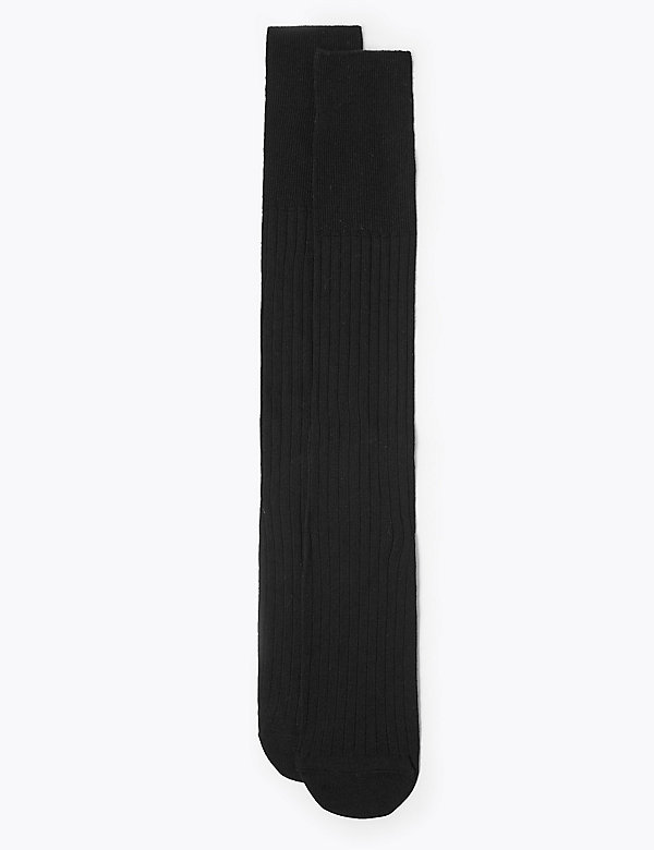 2pk Lambswool Rich Long Length Socks - FI