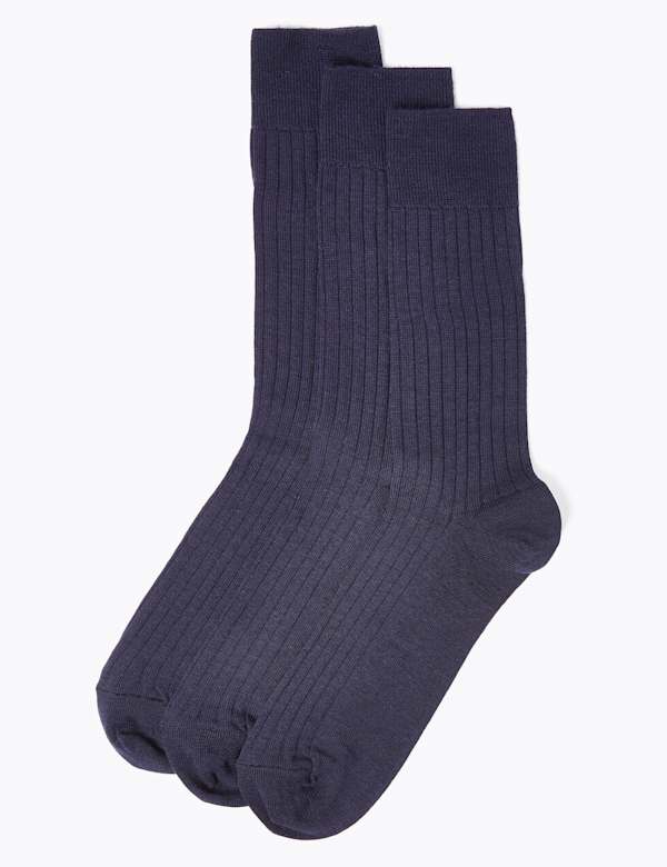 3 Pack Lambswool Smart Socks