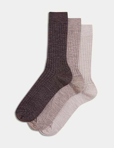 3pk Lambswool Smart Socks