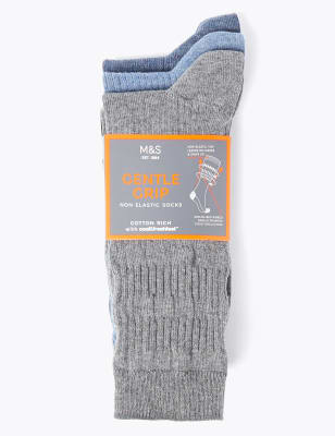 3pk Gentle Grip Cool & Fresh™ Socks