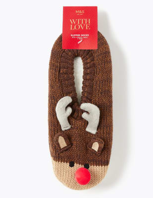 marks and spencer slipper socks womens