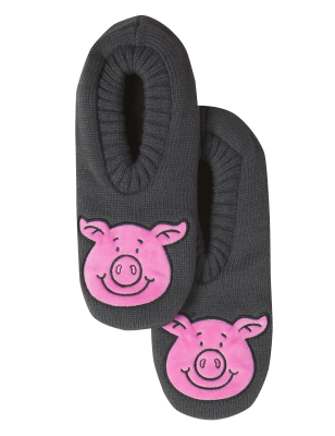 

Mens M&S Collection Men's Percy Pig™ Slipper Socks - Grey Mix, Grey Mix