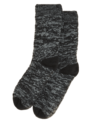 

Mens M&S Collection Grobe Hausschuhsocken - Grey Mix, Grey Mix