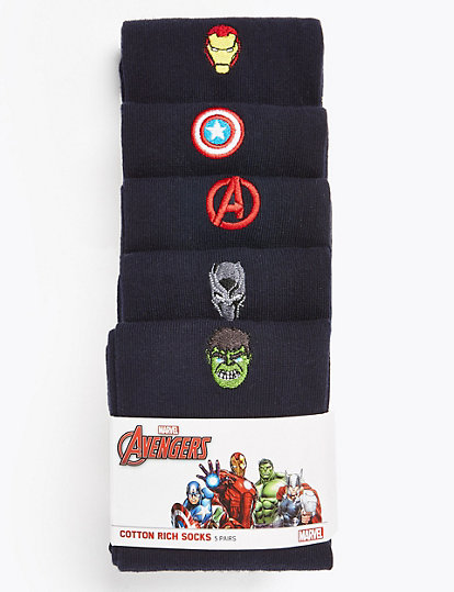 5 Pack Avengers™ Socks