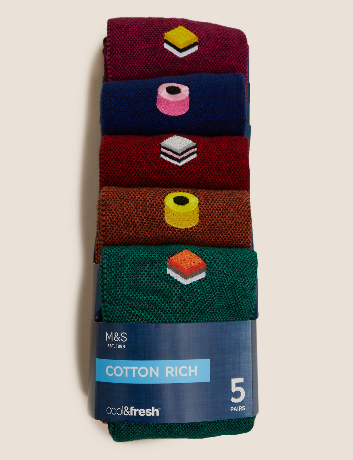 5 Pack Cool & Fresh™ Sweets Socks