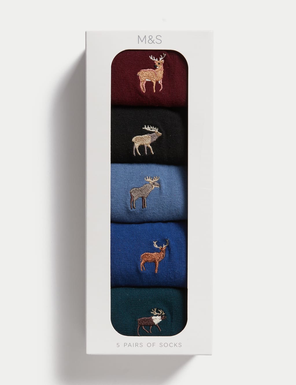 5pk Deer Gift Boxed Socks image 1