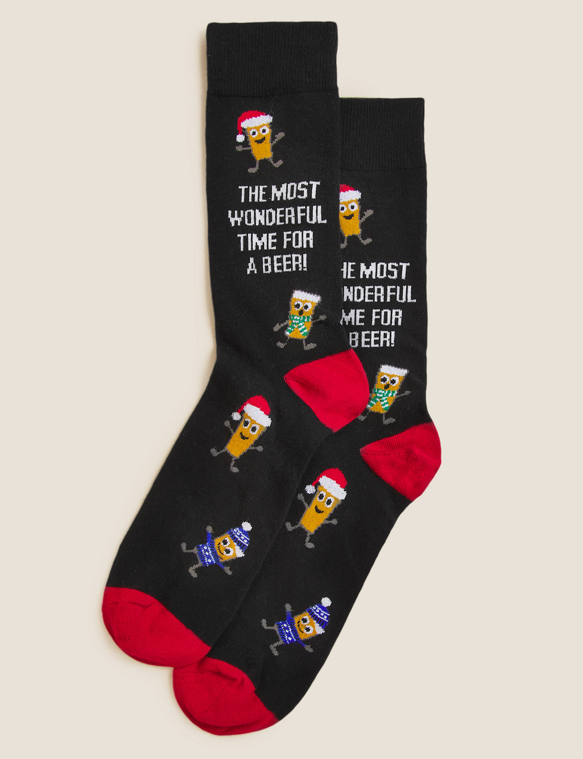 Most Wonderful Time for a Beer Socks